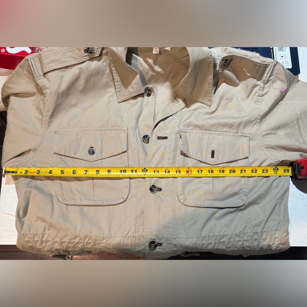 TravelSmith Khaki Military Jacket - Picture 13 of 16